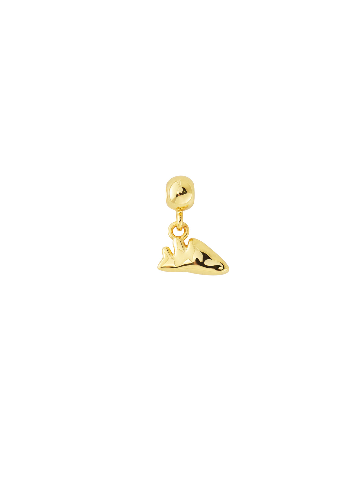 Close view of the angular peak charm from the Talisman Charm Necklace